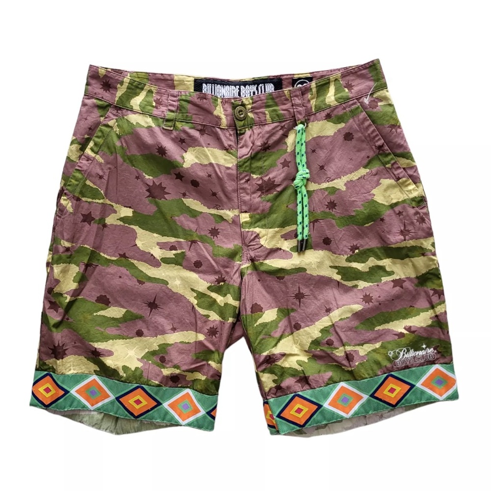 Billionaire Boys Club Rip Cord Short in Olive Branch Camo Men's Size 34